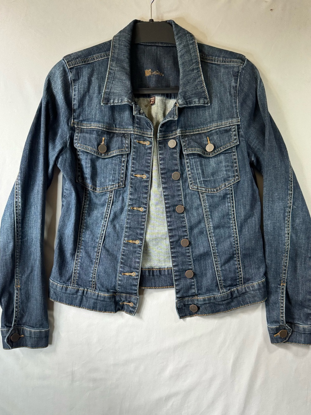 Kut From the Kloth Women’s Helena Blue Denim Jacket Sz L